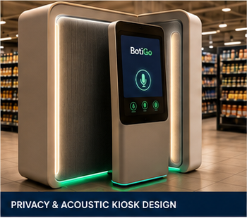 BotiGo privacy and acoustic kiosk design